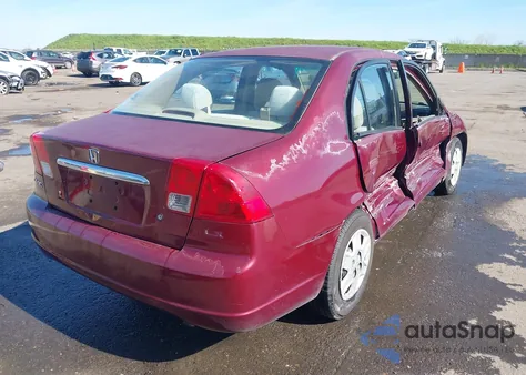 2003 Honda Civic Lx z USA, uszkodzony, nr VIN 2HGES16503H580604